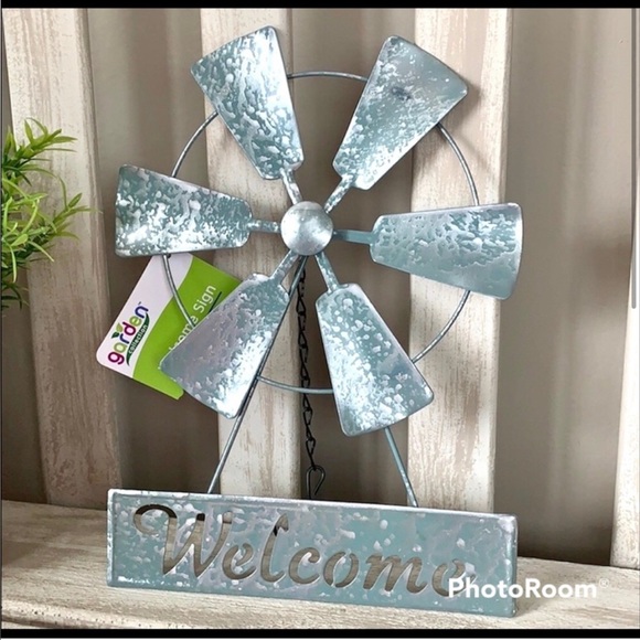 Hobby Lobby Accents Galvanized Metal Windmill Poshmark
